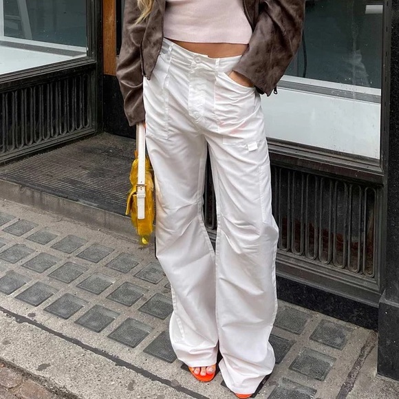 Lioness Miami Vice Swish Pant Street Style Cargo Pant - Ghost White - Picture 9 of 13